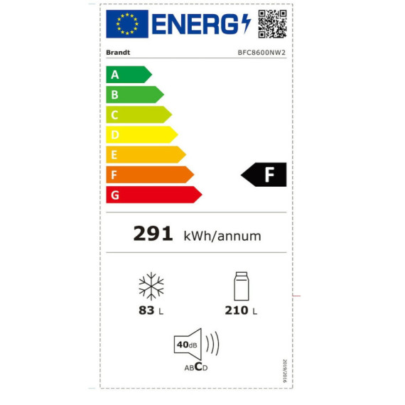 ΨΥΓ/ΚΤΗΣ BRANDT BFC8600NW 185x60 F...