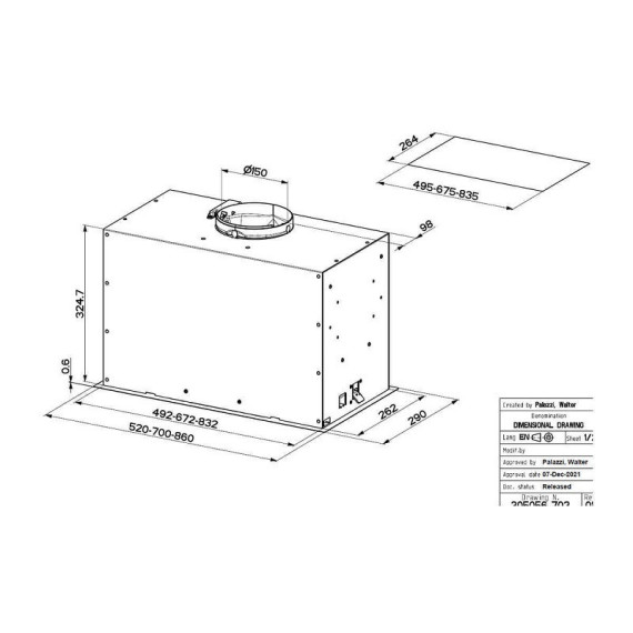 FABER INKA LUX EVO BK MATT A70 ΜΑΥΡΟ...