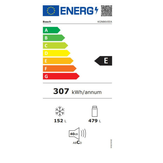 BOSCH KGN86VIEA 186x86 INOX NF ΒΑΘΥ E...