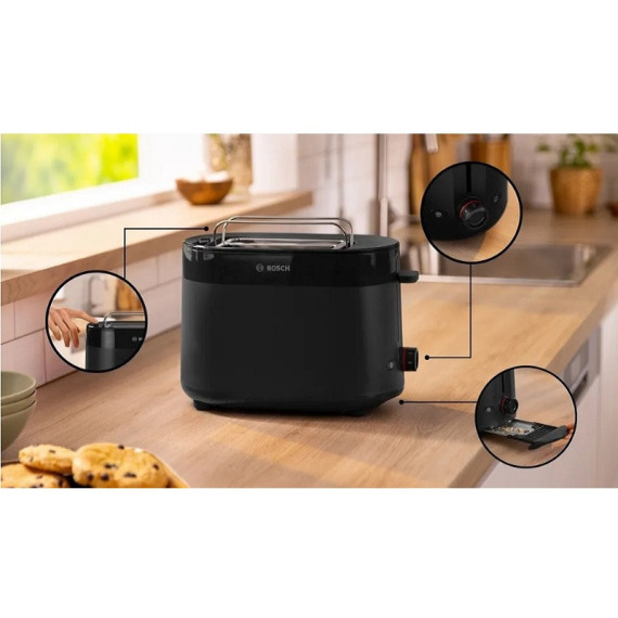 BOSCH TAT2M123 ΜΑΥΡΗ 950W 2 ΘΕΣΕΩΝ ΜΕ...