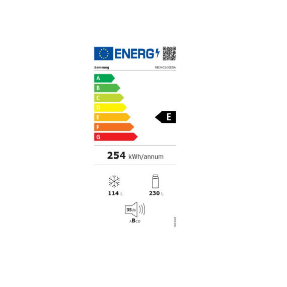 SAMSUNG RB3C600ESA/EF 185x60x66 INOX...