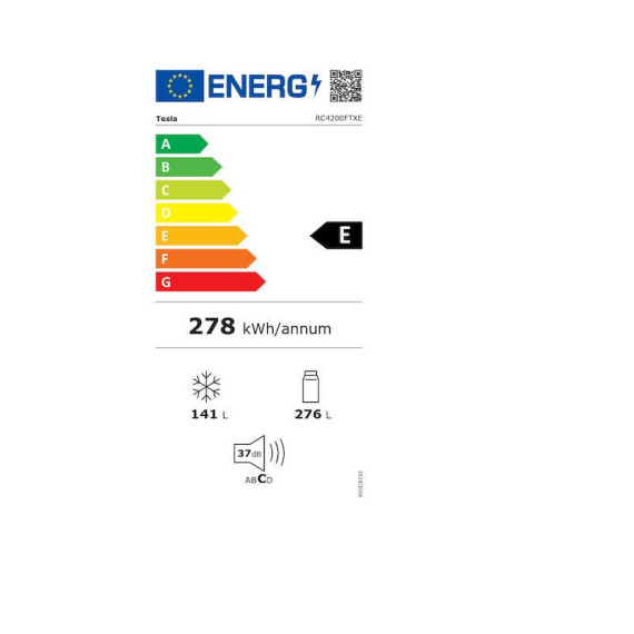 TESLA RC4200FTE 185x70x67 cm 276lt E...
