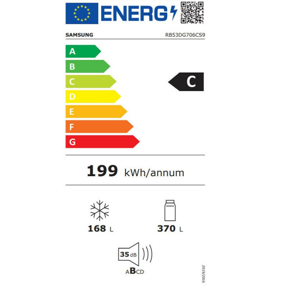 SAMSUNG RB53DG706CS9EF NO FROST...