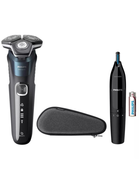 ΞΥΡΙΣΤΙΚΗ PHILIPS S5889/11 ΜΕ TRIMMER ΕΠΑΝΑΦΟΡΤΙΖΟΜΕΝΗ, ΘΗΚΗ ΤΑΞΙΔΙΟΥ