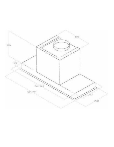 ELICA HIDDEN IXGL/A/72 90εκ INOX ΜΗΧΑΝΙΣΜΟΣ