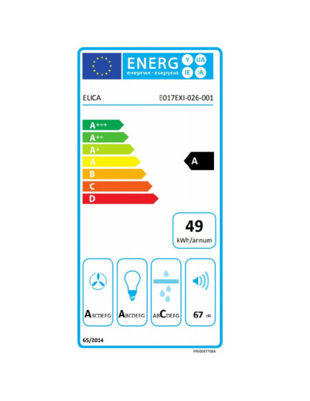ELICA HIDDEN IXGL/A/72 90εκ INOX ΜΗΧΑΝΙΣΜΟΣ