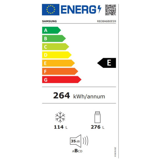 SAMSUNG RB38A6B0ES9/EF NO FROST...