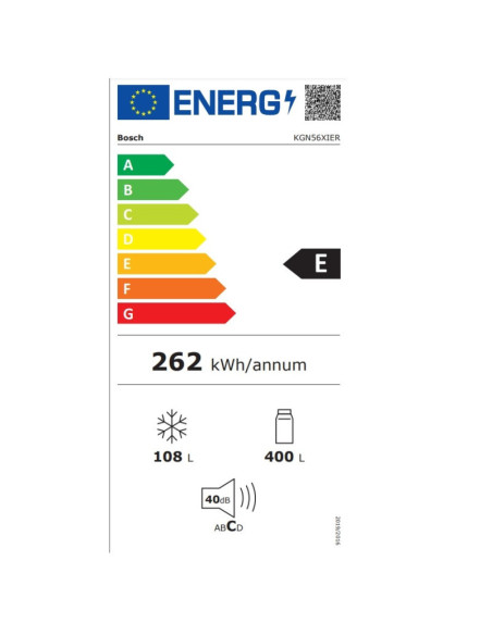 ΨΥΓ/ΚΤΗΣ BOSCH KGN56XIER 193x70 INOX NF ΒΑΘΥ E CLASS