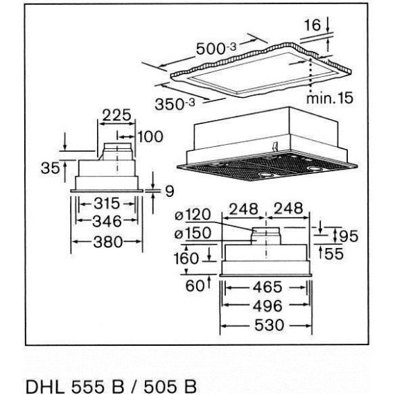 BOSCH DHL555BL 53cm ΓΚΡΙ ΜΗΧΑΝΙΣΜΟΣ