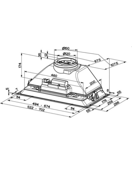 ΑΠΟΡ/ΡΑΣ FABER HC X A52 INKA SMART  52 εκ. ΜΗΧΑΝΙΣΜΟΣ