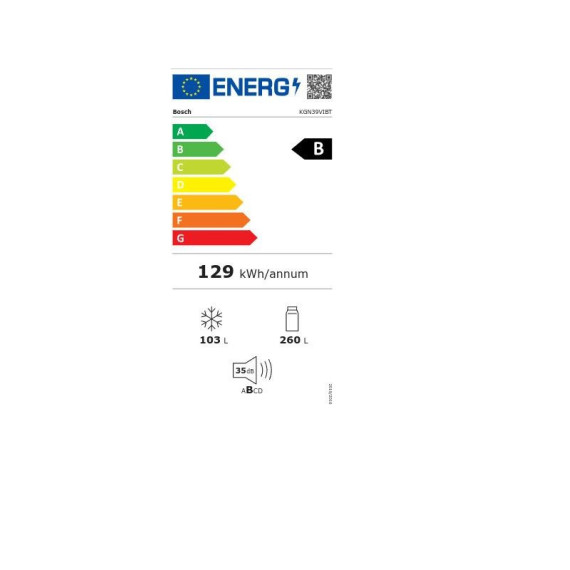 BOSCH KGN39VIBT 203x60 B ΚΛΑΣΗ INOX