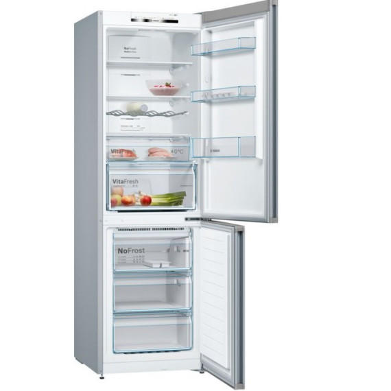 BOSCH KGN36VLED 1,86χ60  INOX FNF A++